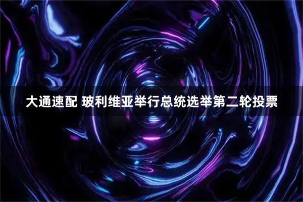 大通速配 玻利维亚举行总统选举第二轮投票