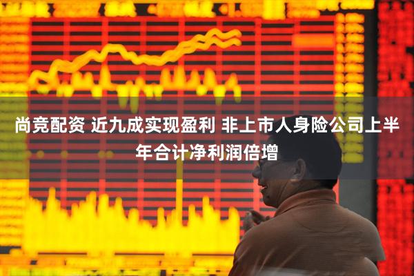 尚竞配资 近九成实现盈利 非上市人身险公司上半年合计净利润倍增